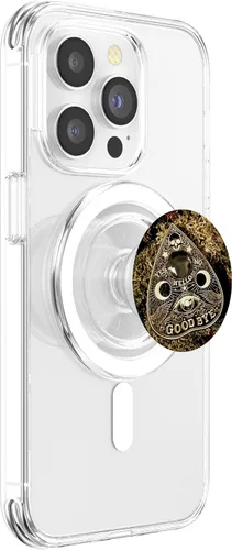 Vista 3 de Lindo tablero de alcohol Ouija de planchette, estilo vintage, gótico, de terror, PopSockets MagSafe PopGrip para iPhone