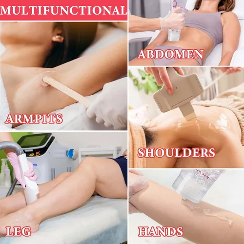 Vista 5 de Gel refrescante para depilación, gel facial transparente de acoplamiento y gel de enfriamiento con dispositivo de depilación láser y máquina