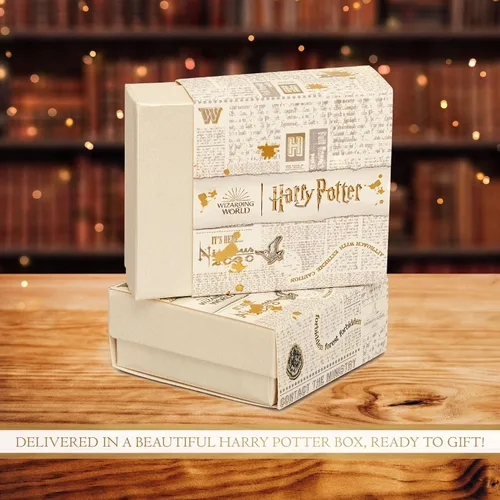 Vista 6 de Harry Potter Pulsera Lariat chapada en plata y flash de Hogwarts House con licencia oficial, cadena de 9.5 pulgadas
