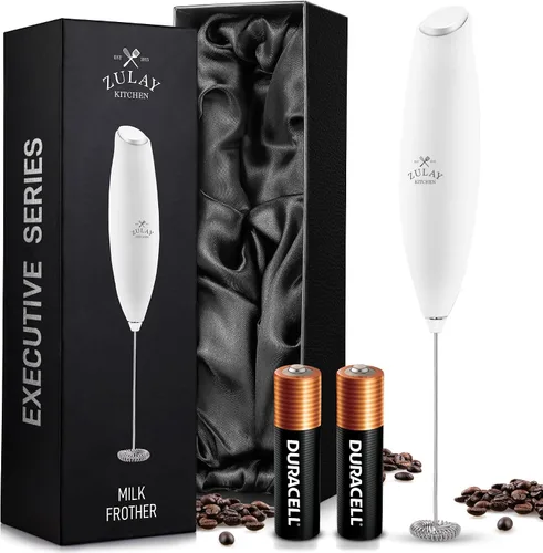Vista 25 de Varita de espumador de leche mini y potente – Potente espumador de café de mano, mezclador de bebidas operado con batería – Tamaño de bolsillo