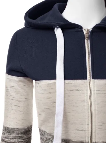 Vista 4 de DOUBLJU - Chaqueta ligera y delgada con capucha y cierre de cremallera para mujer, disponible en talla extragrande