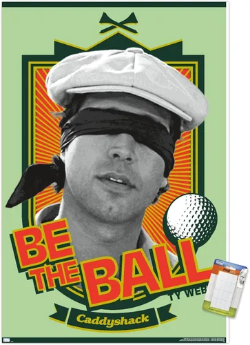 Vista 18 de Trends International Caddyshack - Póster de pared Be the Ball, 14.725 x 22.375 pulgadas, versión enmarcada de madera de granero