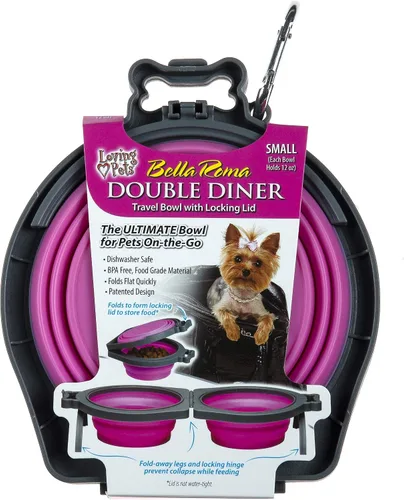 Vista 12 de Loving Pets Bella Roma - Cuencos plegables para perros, cuencos de silicona para perros, cuenco plegable, artículos esenciales para cachorros