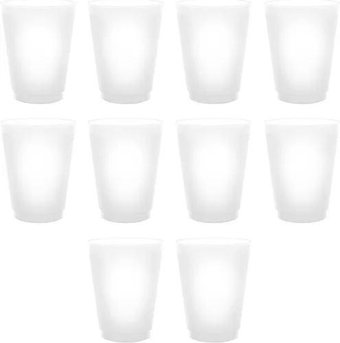Vista 12 de Vasos de plástico esmerilado personalizados para estadios, paquete de 100, texto promocional, logotipo, 16 onzas, vasos de fiesta reutilizables