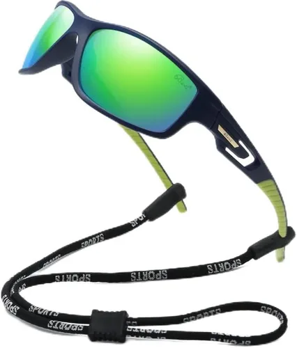 Vista 8 de Bevi Sports Shield - Lentes de sol polarizados UV400 con montura ligera TR90, unisex, béisbol, correr, ciclismo