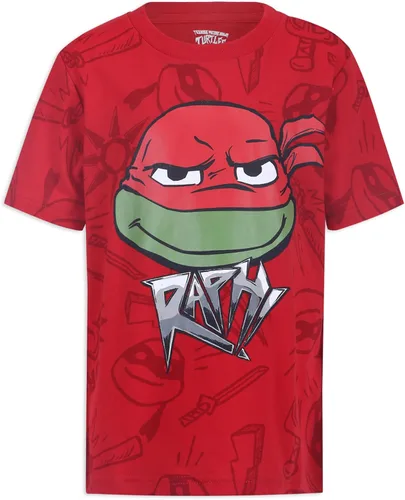 Vista 2 de Nickelodeon Ninja Turtles - Paquete de 4 camisetas para niños pequeños, multicolor