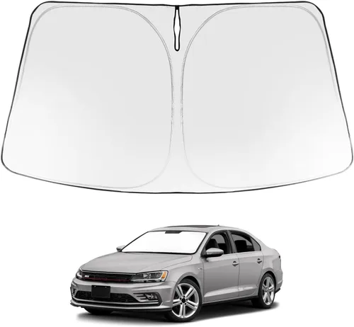 Vista 163 de Proadsy Parasol para parabrisas Rivian R1S 2022-2025 2026 de 4 capas plegable, protector de parasol frontal que bloquea los rayos UV, mantiene