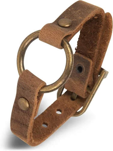 Vista 7 de SPUNKYsoul Pulsera circular de cuero hecha a mano con 5 envolturas para mujeres u hombres