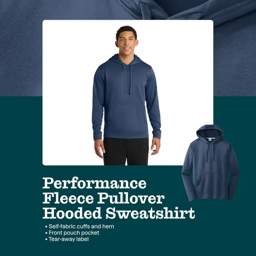 Vista 5 de Port & Co Sudadera con capucha Performance Fleece PC590H Carbón vegetal