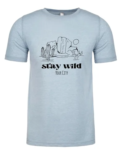 Vista 27 de I'd Hike That, Graphic Men's Tee, Funny T Shirt, Shirts with Sayings, Stonewash Blue or Sage (XL, Stonewash Blue)