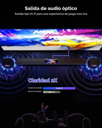 Vista 4 de DOCKCASE & CHIZHA - Estación de acoplamiento para Steam Deck OLED/ROG Ally/Legion Go, HUB USB-C con PD de 100 W, audio óptico y HDMI 4K a 120 Hz