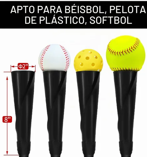 Vista 4 de FDLS Baseball Tee,Adjustable Travel Tripod Stand Batting Tee with Bag