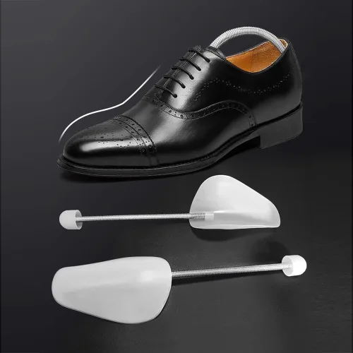 Vista 4 de EchoDone 10 pares de plástico para zapatos de árbol moldeador para hombres