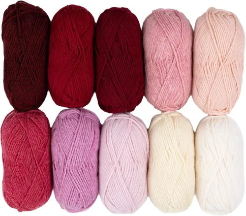 Vista 6 de Knit Picks Wool of the Andes Tan - Paquete de hilo de lana 100% para tejer Almendra
