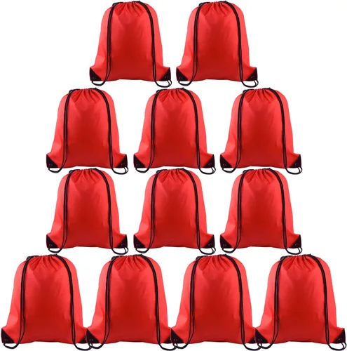 Vista 34 de KUUQA Mochila con cordón a granel, bolsas de almacenamiento para deporte, gimnasio, viajes, Negro, Viajar
