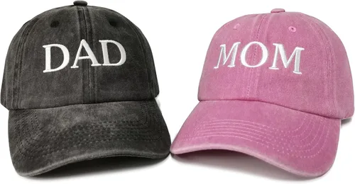 Vista 41 de Hepandy Mr Mrs Mom Dad Captain First Mate Mama and Mini Sombreros de béisbol