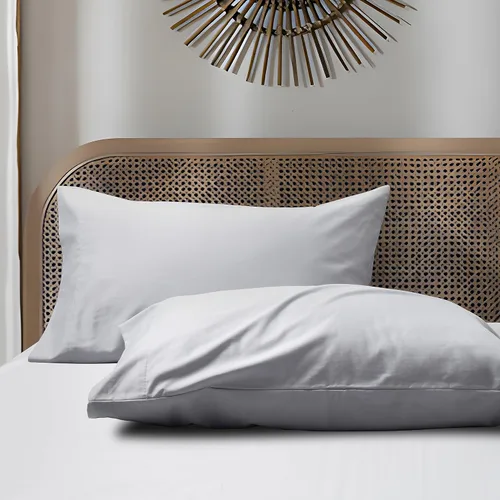 Vista 7 de Juego de 2 fundas de almohada de algodón de tamaño estándar, 800 hilos, 100% algodón egipcio, fundas de almohada naturales, suaves y transpirables