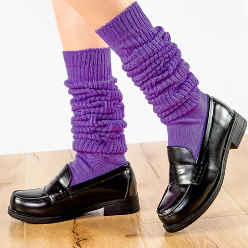 Vista 5 de Ultrafun Calcetines holgados para mujer, calcetines suaves y extra largos de punto, calcetines altos hasta la rodilla, tallas 9 a 11