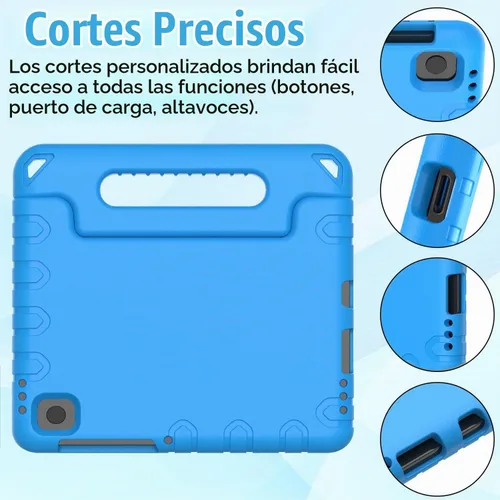 Vista 6 de BMOUO Funda infantil para Samsung Galaxy Tab A11 de 8.7 pulgadas 2025, Galaxy A9 de 8.7 pulgadas 2023 / A7 Lite 2021 con protector de pantalla, a