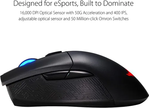 Vista 6 de ASUS ROG Gladius II - Mouse inalámbrico