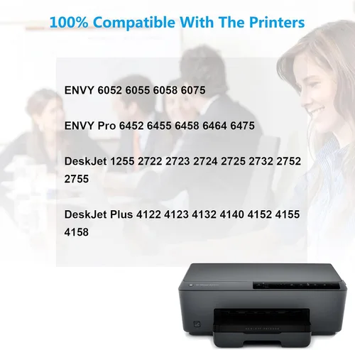 Vista 2 de Cartucho de tinta remanufacturado de alto rendimiento de repuesto para HP 67 XL 67XL compatible con impresora Envy 6052 6055 Envy Pro 6455 6475