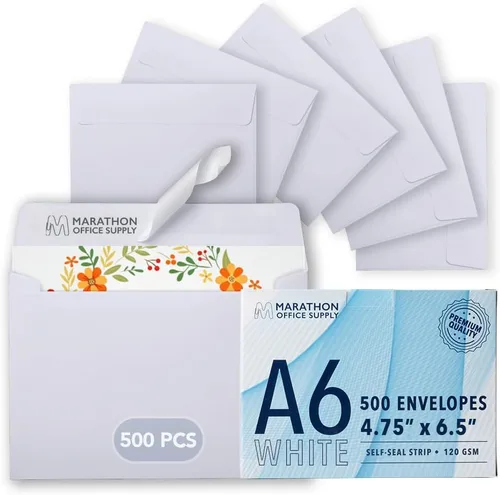 Vista 9 de MOS — Sobres de Papel Kraft A1 de 3.6 x 5.1 Pulgadas, Paquete de 100 — Sobres de Invitación Autoadhesivos Marrones de Peso Pesado para RSVP