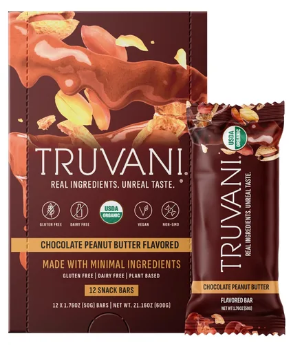 Vista 9 de Truvani - Barras de aperitivos a base de plantas Variedad Paquete de 12