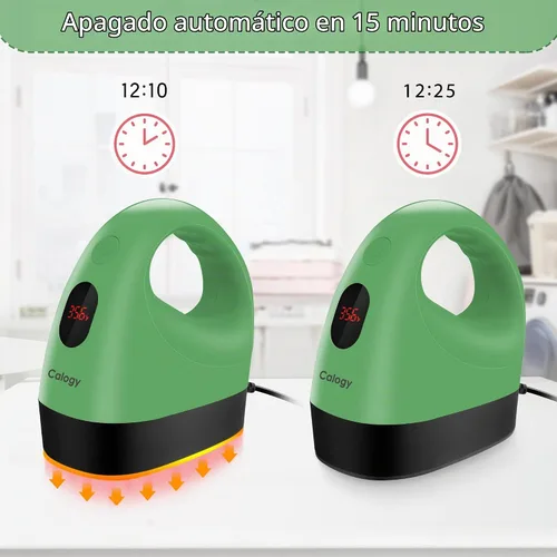 Vista 5 de Calogy Mini prensa de calor, máquina de transferencia de calor, control de temperatura constante, base de seguridad aislada, se adapta a Verde