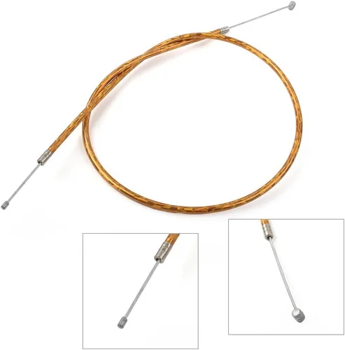 Vista 6 de Throttle Cable Gas Cable, Accelerator Cable 1pc (32.28'') for 43cc 47c 49cc mini Bike ATV Dirt Super Pocket Bike Yellow