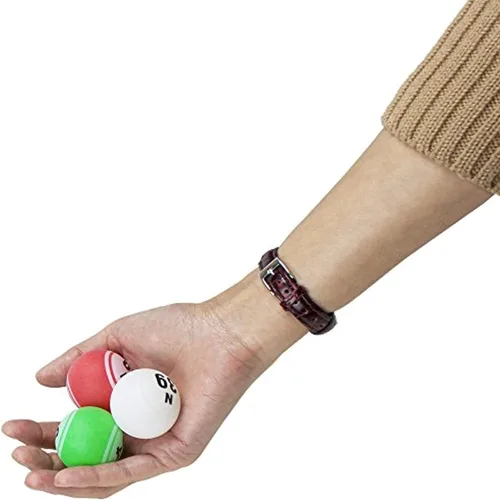 Vista 3 de 75 bolas de bingo multicolor de 1.5 pulgadas, bolas de plástico para jaulas de bingo y rifas, compatibles con jaulas de la mayoría
