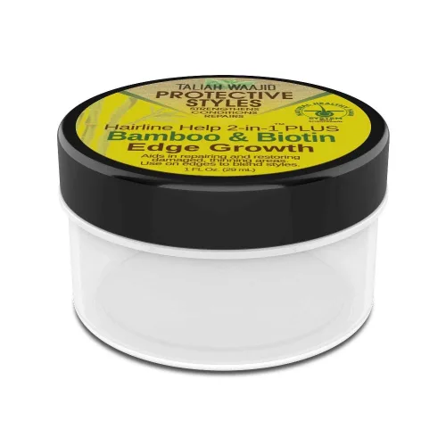 Vista 2 de Taliah Waajid Protective Styles Hairline Help 2 en 1 Plus Bamboo & Biotin Edge Growth, 1 oz