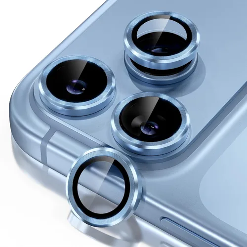 Vista 18 de Misea Protector de lente de cámara compatible con el teléfono 17 Pro/Phone 17 Pro Max, protector de lente de cámara de vidrio templado Ultra-HD Negro