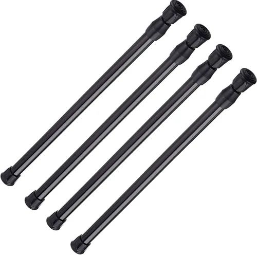 Vista 13 de AIZESI Varillas de cortina de tensión de resorte Barra de tensión corta (blanco, 8" a 12"-2Pcs)