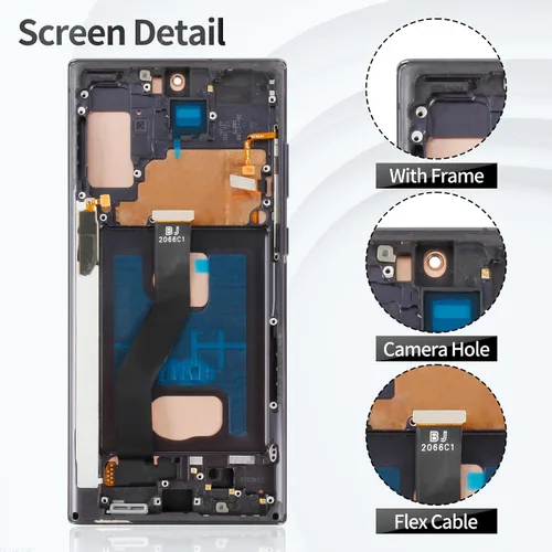 Vista 3 de TFT para Samsung Note 10 Plus Reemplazo de pantalla 0.14 oz para Samsung Galaxy Note 10 Plus 0.18 oz LCD Digitalizador Pantalla táctil para Samsung
