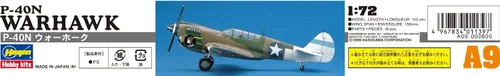 Vista 5 de Hasegawa 1:72 Escala P-40N Warhawk Modelo Kit