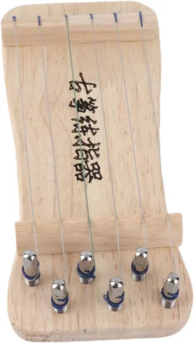 Vista 9 de Guzheng - Entrenador de dedos portátil de 6 cuerdas, mini herramienta de práctica de dedos Guzheng, ejercicio fortalecedor de código de madera