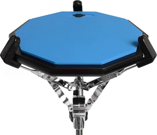 Vista 3 de Almohadilla de percusión Tromme, 12 pulgadas, silicona de ambos lados y base de madera que da la sensación de ser un tambor real para practicar