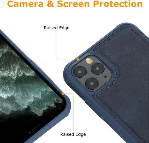 Vista 6 de MAG Series - Funda para iPhone 11 Pro Max, placa de metal integrada para montaje magnético, funciona con cargadores certificados Qi, compatible