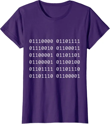 Vista 12 de Porca Madonna In Codice Binario Código Binario Camiseta, Negro