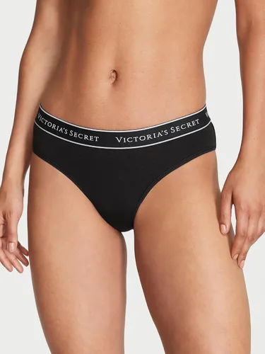 Vista 2 de Victoria's Secret Cotton Hiphugger Panty Pack, Logo Banded Waistband, Underwear for Women (XS-XXL)
