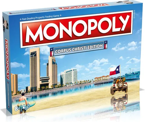 Vista 2 de Juego de mesa Monopoly - Corpus Christi Edition: 2-6 jugadores, juegos de mesa familiares para niños y adultos, juegos de mesa para niños de 8 años