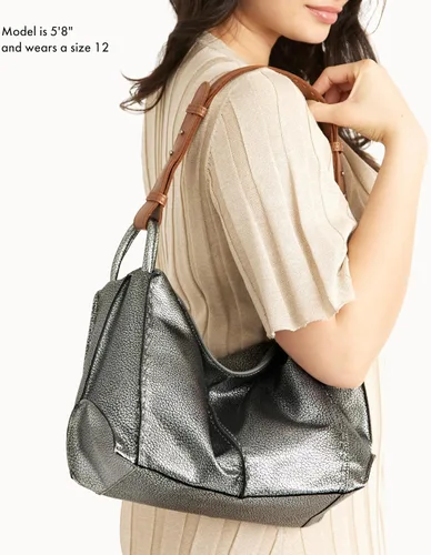 Vista 5 de The Sak Los Feliz Bolso Hobo - Bolso grande de cuero de primera calidad para mujer para todos los días y viajes - Bolso duradero con bolsillo