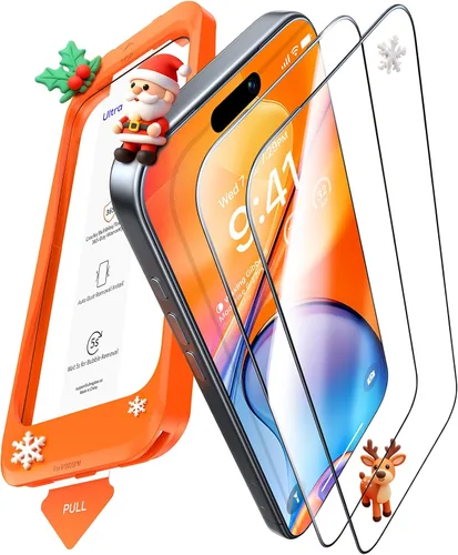 Vista 9 de UltraGlass TOP 9H+ Armor - Protector de pantalla para iPhone 15 Pro Max [NO.1 grado militar inastillable], protector de pantalla de vidrio templado