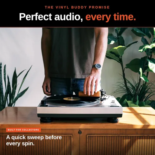 Vista 4 de Vinyl Buddy Kit de limpieza definitivo de discos de vinilo de 5 piezas Incluye: limpiador de discos - Cepillo de terciopelo, microfibra y lápiz