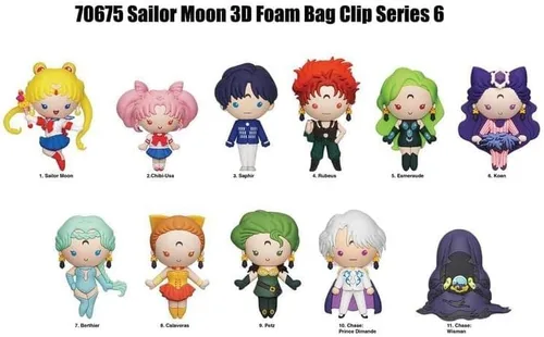 Vista 3 de Monogram International Sailor Moon - Clip para bolsa ciega 3D, serie 6