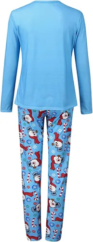 Vista 4 de luwita Pijamas de Navidad a juego para la familia, conjunto de pijamas de Navidad a cuadros, regalos de Navidad, pijamas para dormir 2023