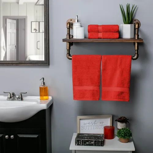 Vista 36 de BNM Toallas de Algodón Egipcio de Peso Pesado, Ideales para Baño, Ducha, Spa, Hotel, 800 GSM, Toallas Faciales/de Aseo, Toallas de Mano, Toallas