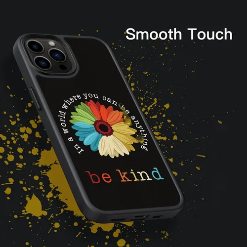 Vista 4 de Rainbow Flower You Can Be Anything Be Kind - Funda compatible con iPhone 16 15 14 13 12 11 Pro Max Galaxy S25 S24 S23 S22 S21 S20 FE Plus