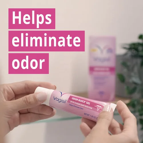 Vista 2 de Vagisil Gel bloqueador de olores con ácido hialurónico para la salud vaginal, probado por ginecólogos, hipoalergénico, 1.05 onzas (paquete de 1)