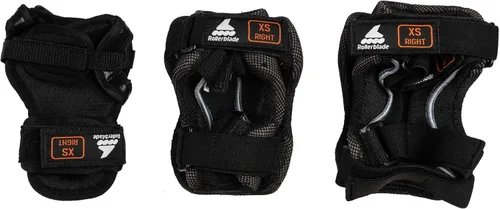 Vista 2 de Rollerblade Skategear Junior - Paquete de 3 unidades de equipo de protección, rodilleras, coderas y muñequeras, protección multideportiva, juvenil